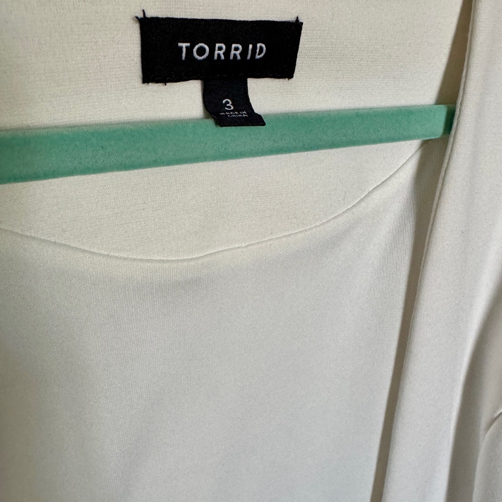 Torrid Black and White Work Blazer With Zipper Accents - Size 3 - Picture 2 of 10